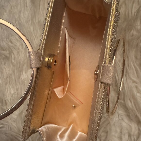 Gold Crystal Clutch Purse - formal event - Picture 9 of 9